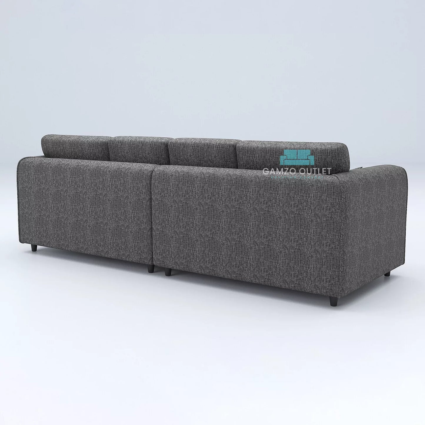 Lisbon Fabric 4 Seater Full Back Sofa