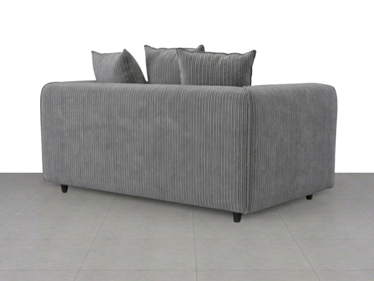 Jumbo Cord Fabric Scatter Back Sofa Set