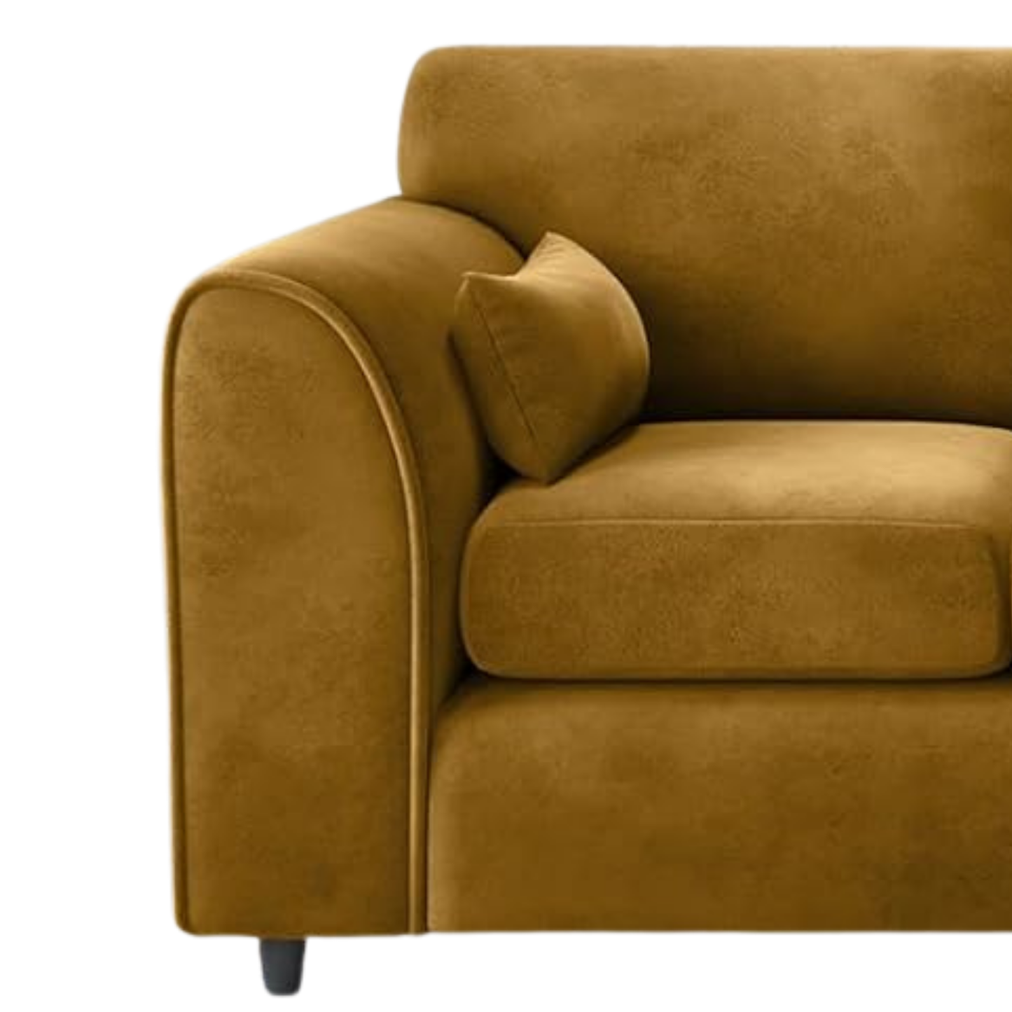 Plush Velvet 4 Seater Full Back Sofa