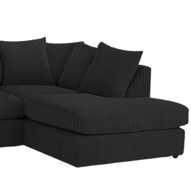 Jumbo Cord Fabric L Shape Scatter Back Sofa