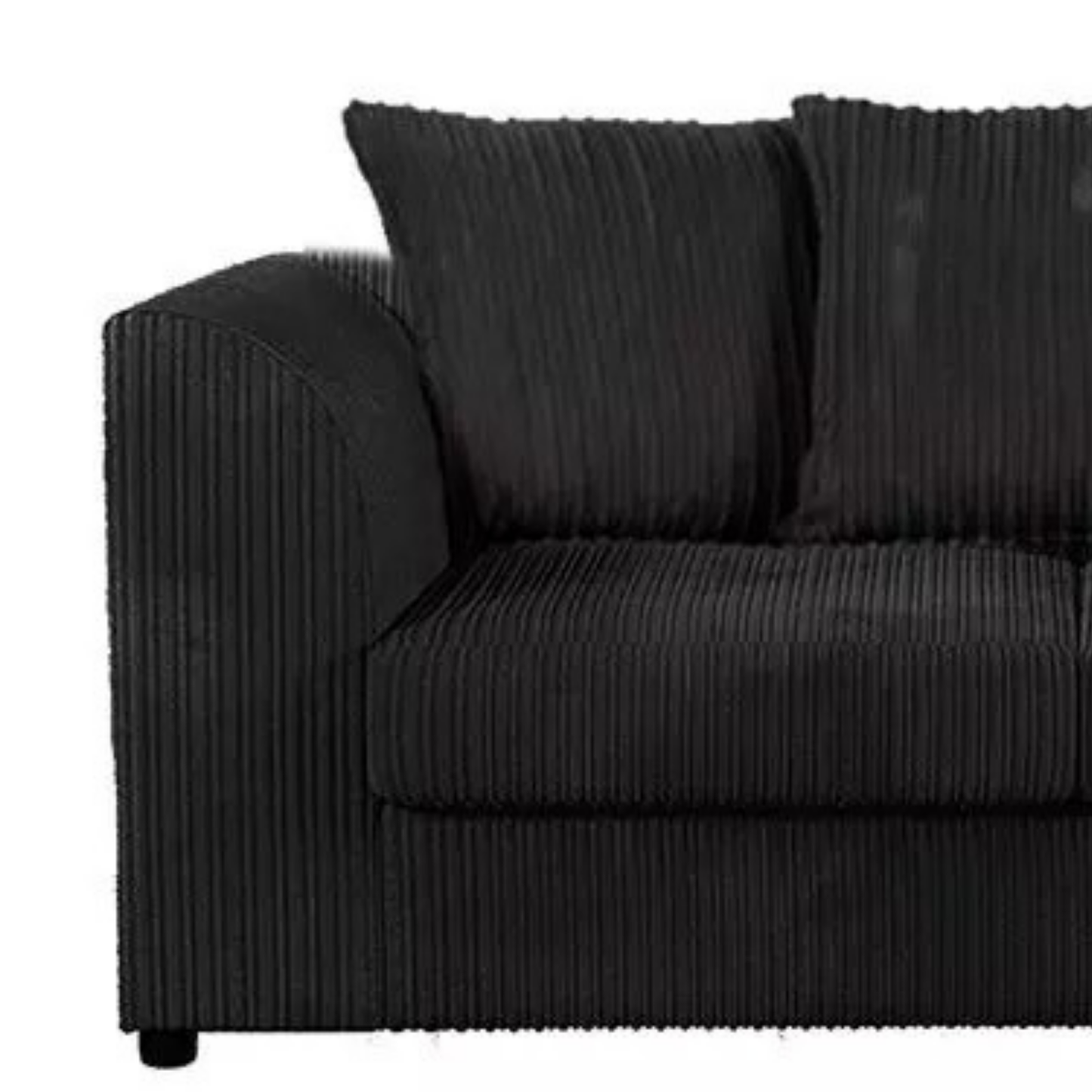 Jumbo Cord Fabric 4 Seater Scatter Back Sofa