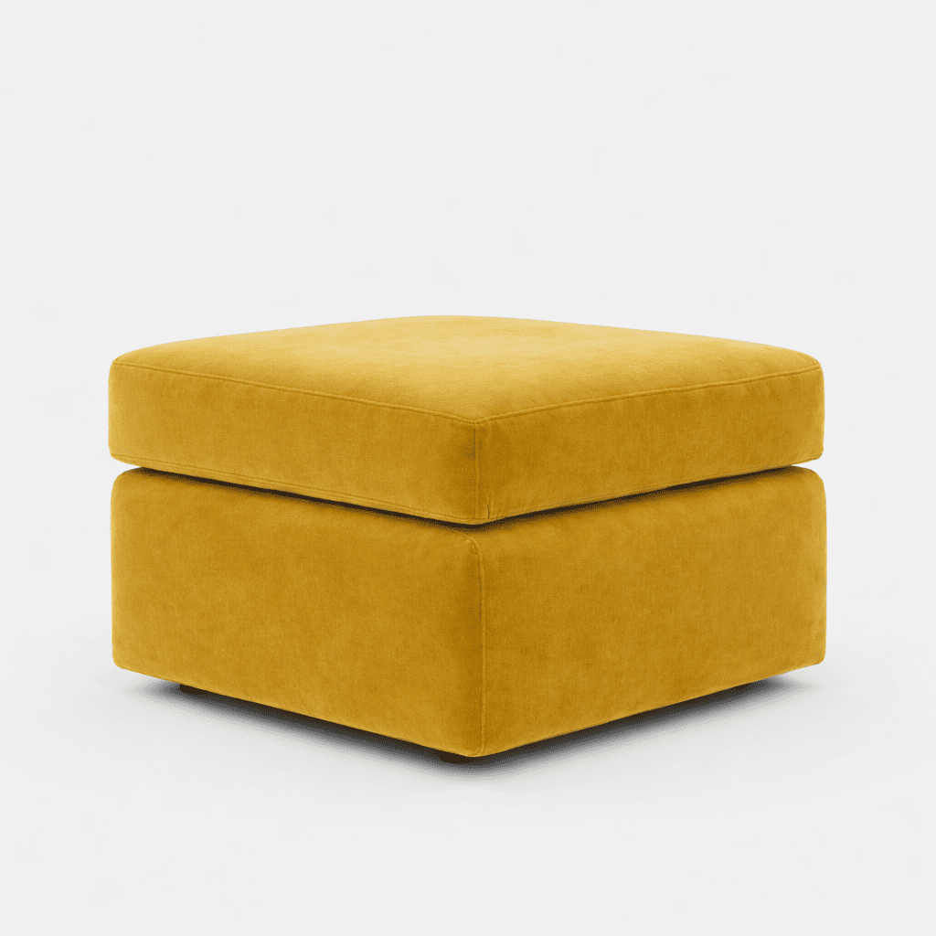 Plush Fabric Footstool