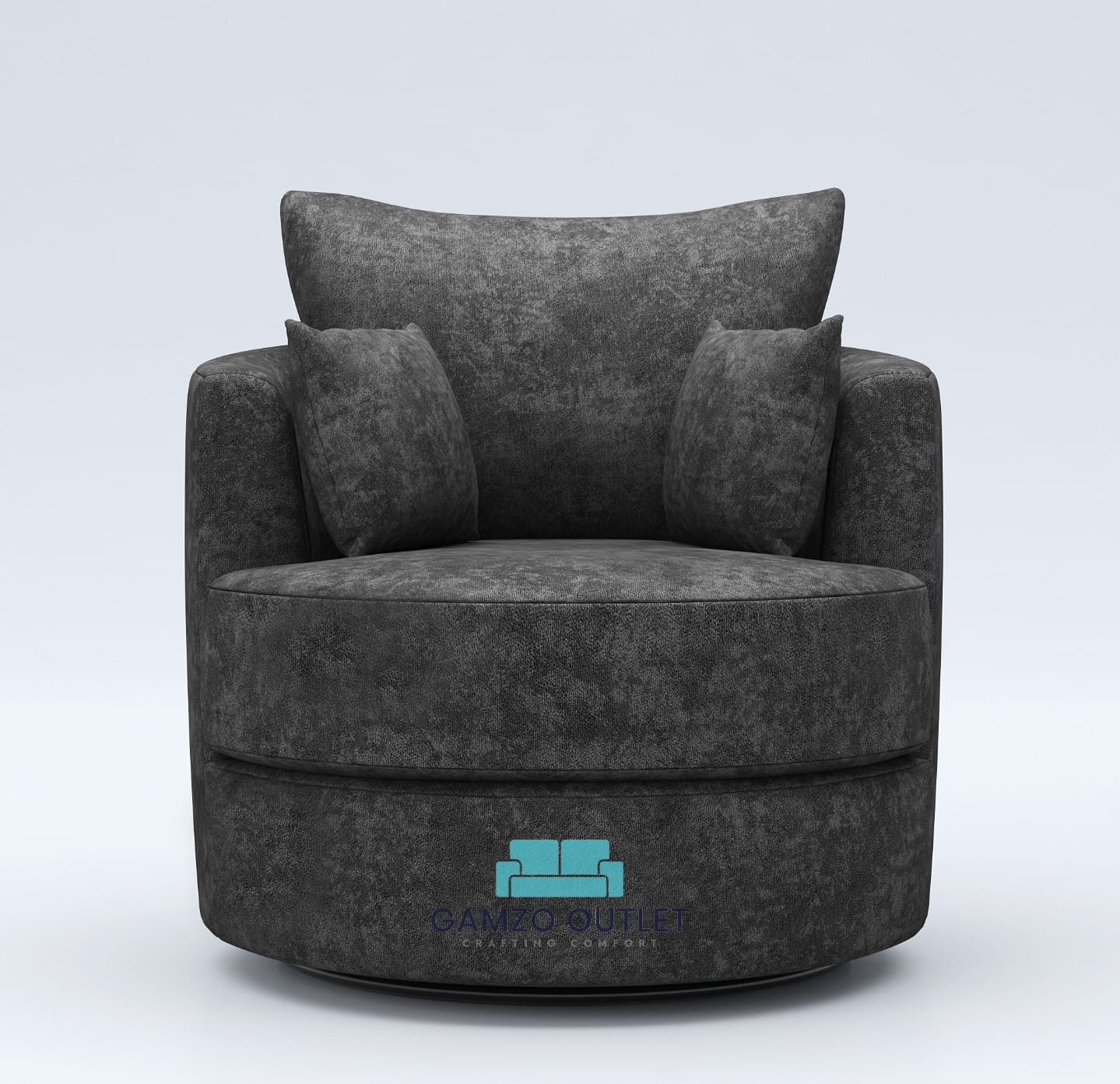 Alaska Fabric Swivel Chair