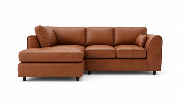 Dillon Full Back L Shape Leather Sofa
