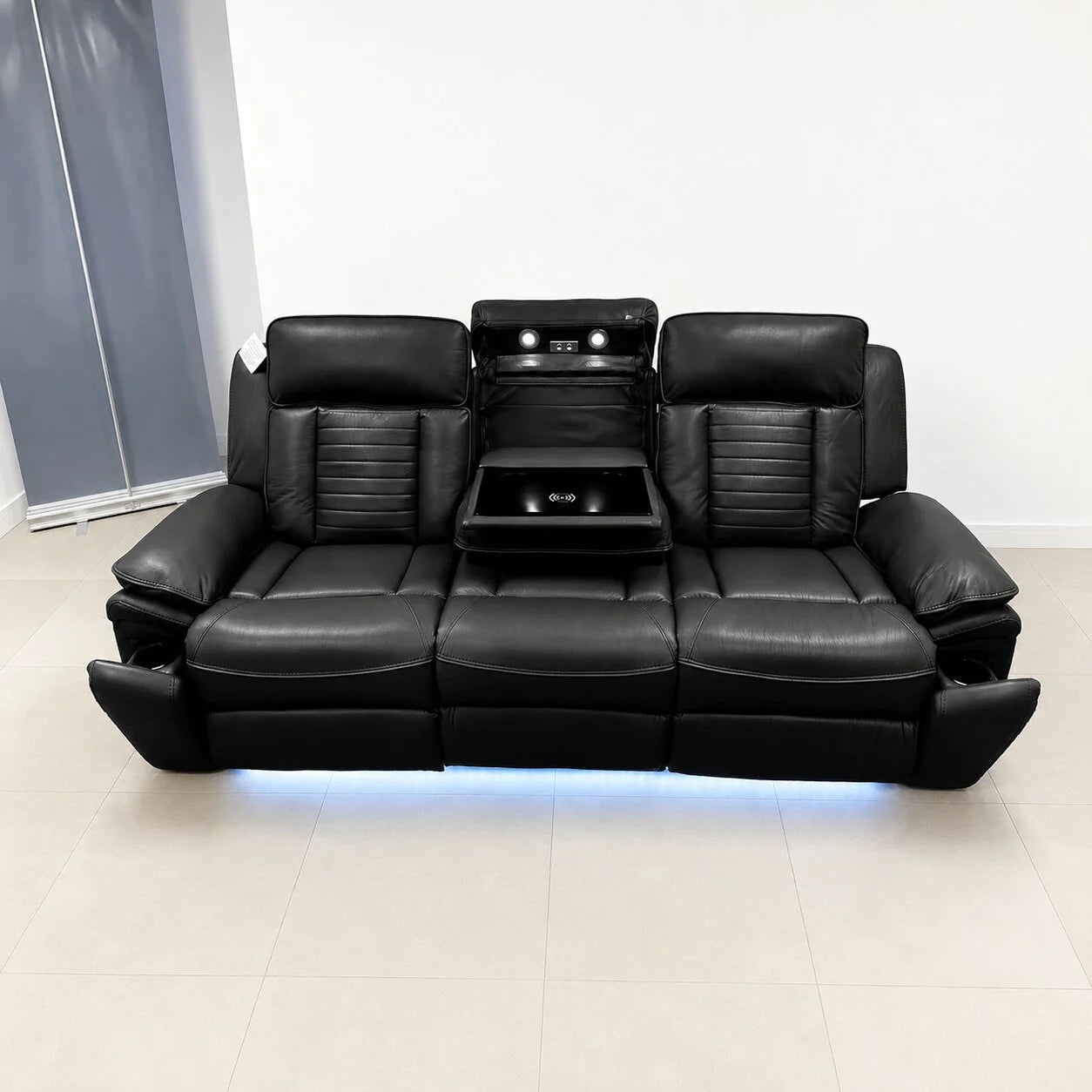 3 seater black