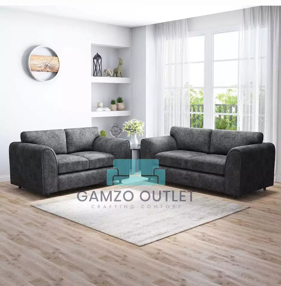 ALASKA FABRIC 3 + 2 SEATER FULL BACK SOFA