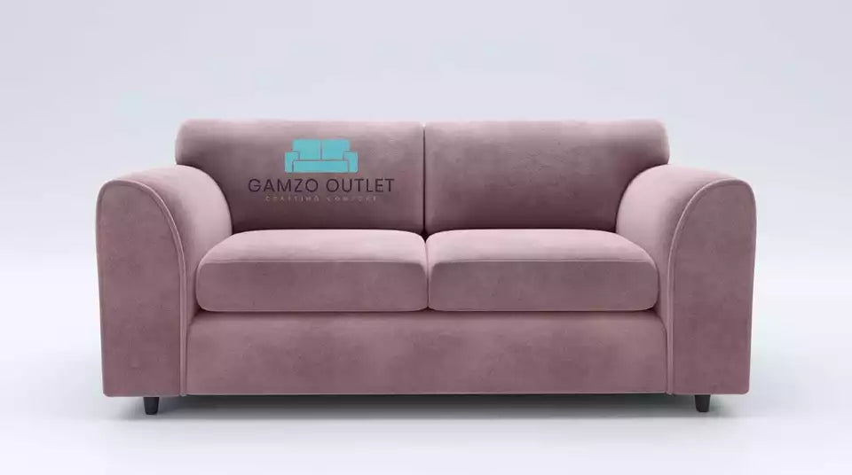 Plush Fabric 3 Seater Full Back Sofa