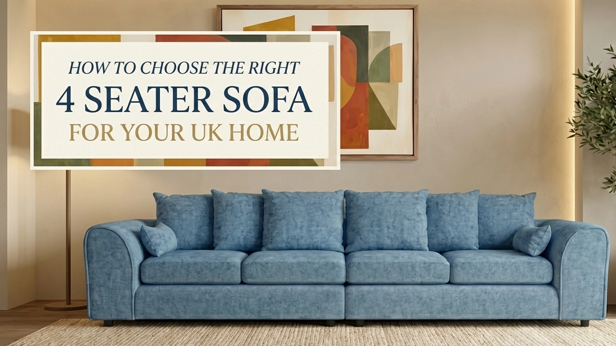 How to Choose the Right 4 Seater Sofa for Your UK Home
