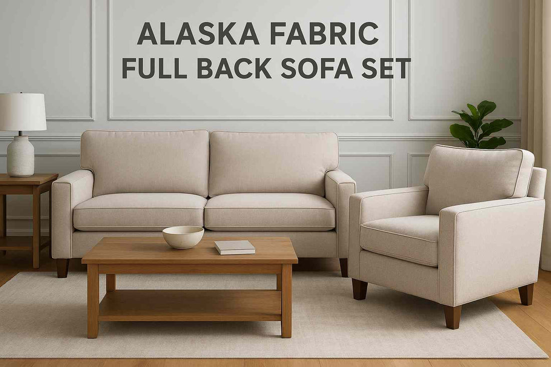 Alaska Fabric Full Back Sofa Set – Comfort, Style and Durability in UK Modern Living Rooms