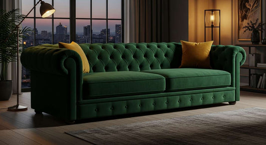 Plush Velvet Fully Back XL sofa