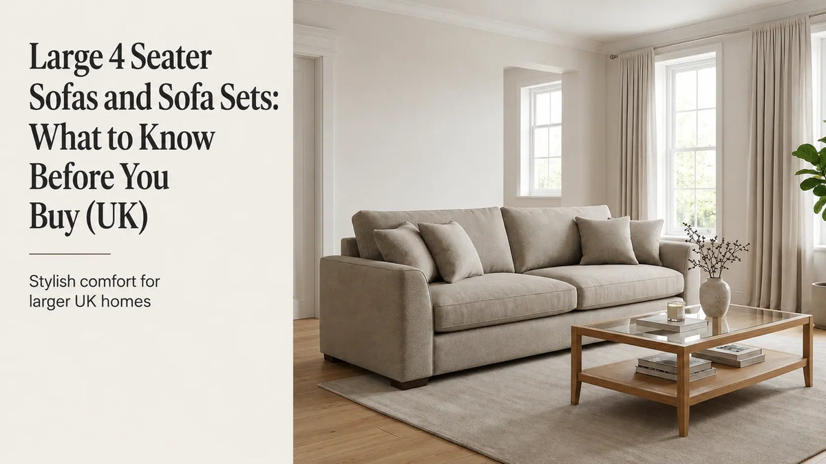 Large 4 seater sofa buying guide UK
