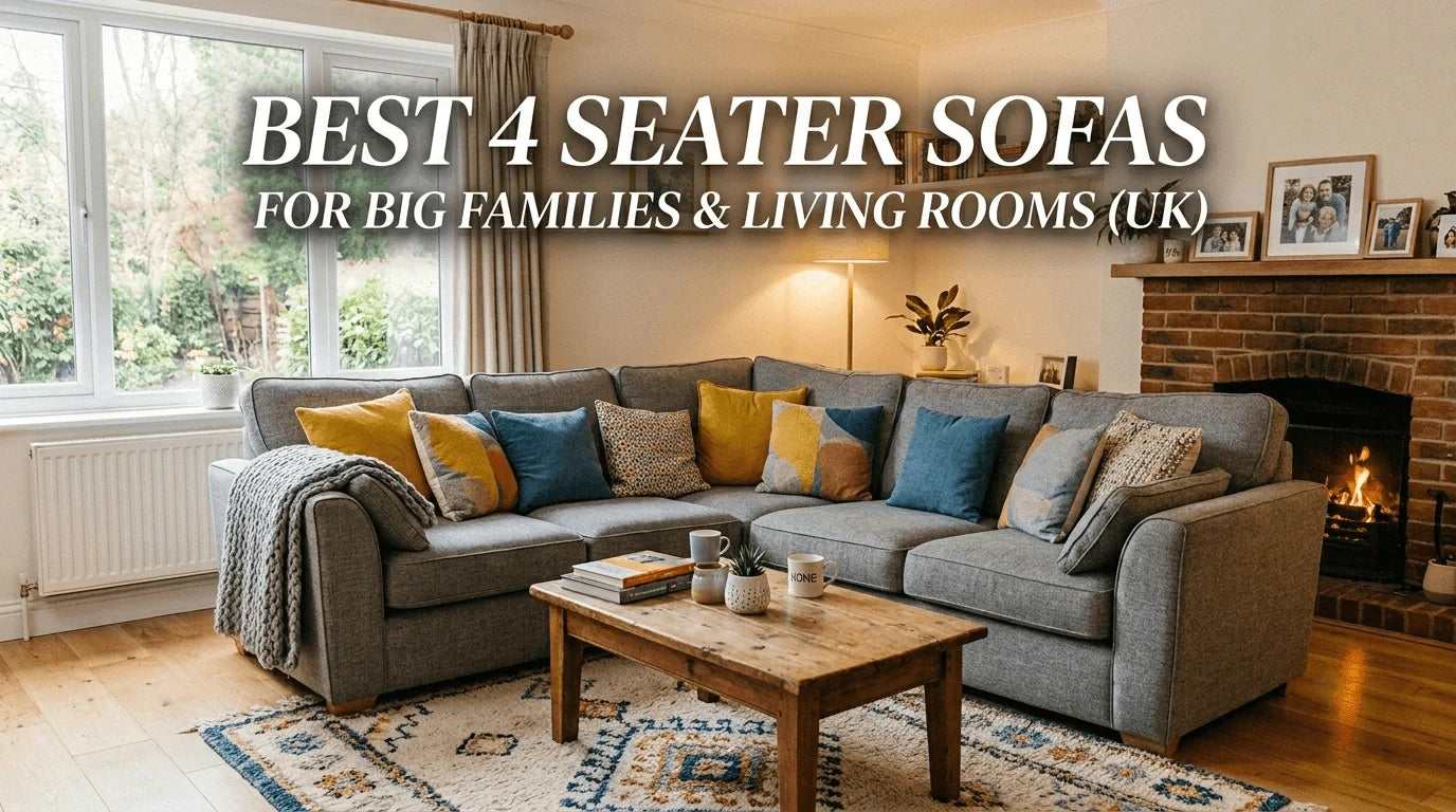 Best 4 Seater Sofas for Big Families and Living Rooms (UK)