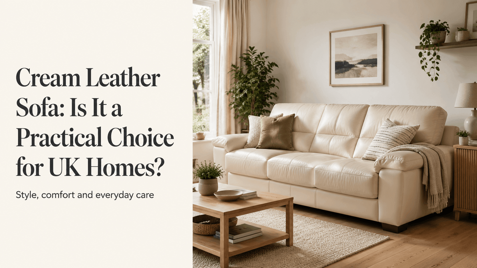 Cream Leather Sofa: Is It a Practical Choice for UK Homes?