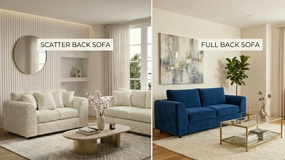 Scatter Back vs Full Back Sofas: Which Style Is Better for UK Homes?