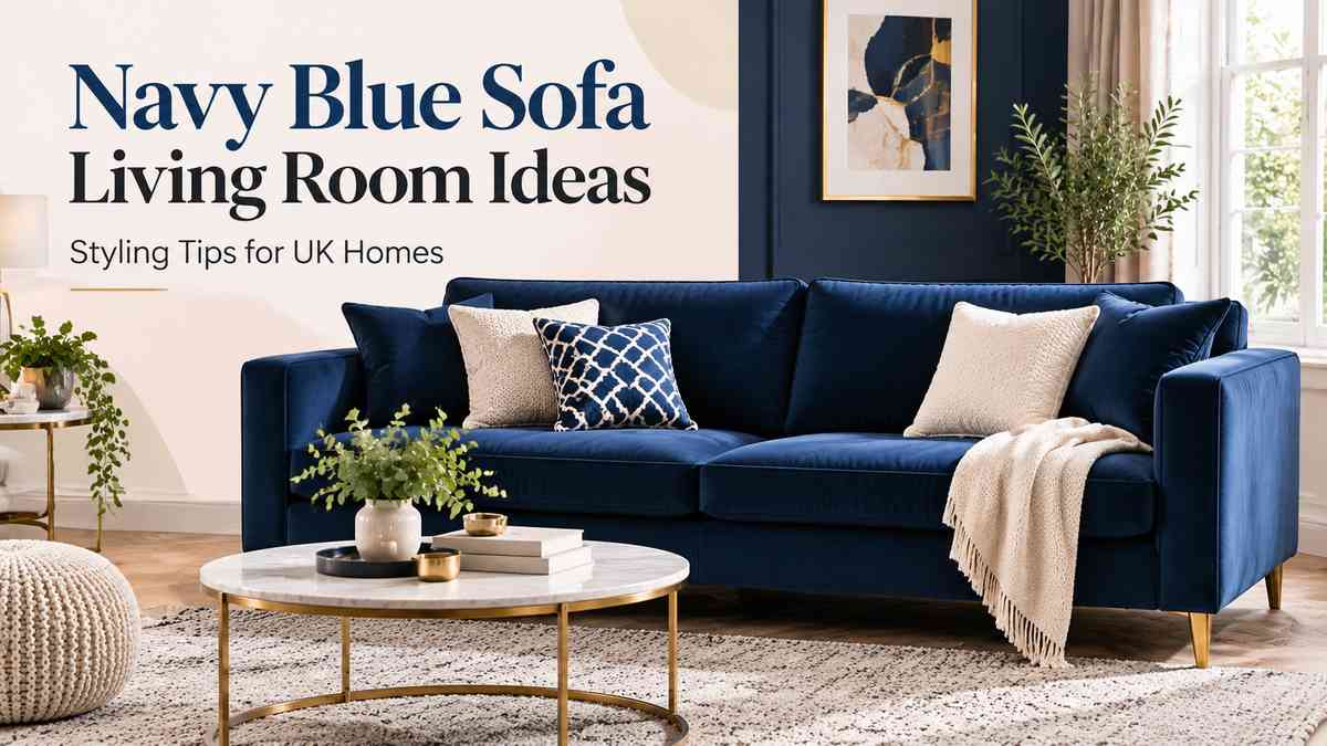 navy blue sofa