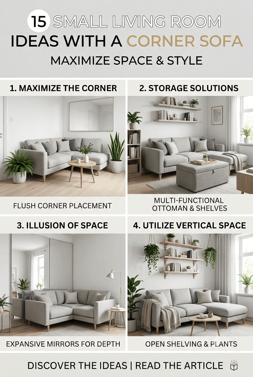 15 Small Living Room Ideas With Corner Sofas for UK Homes