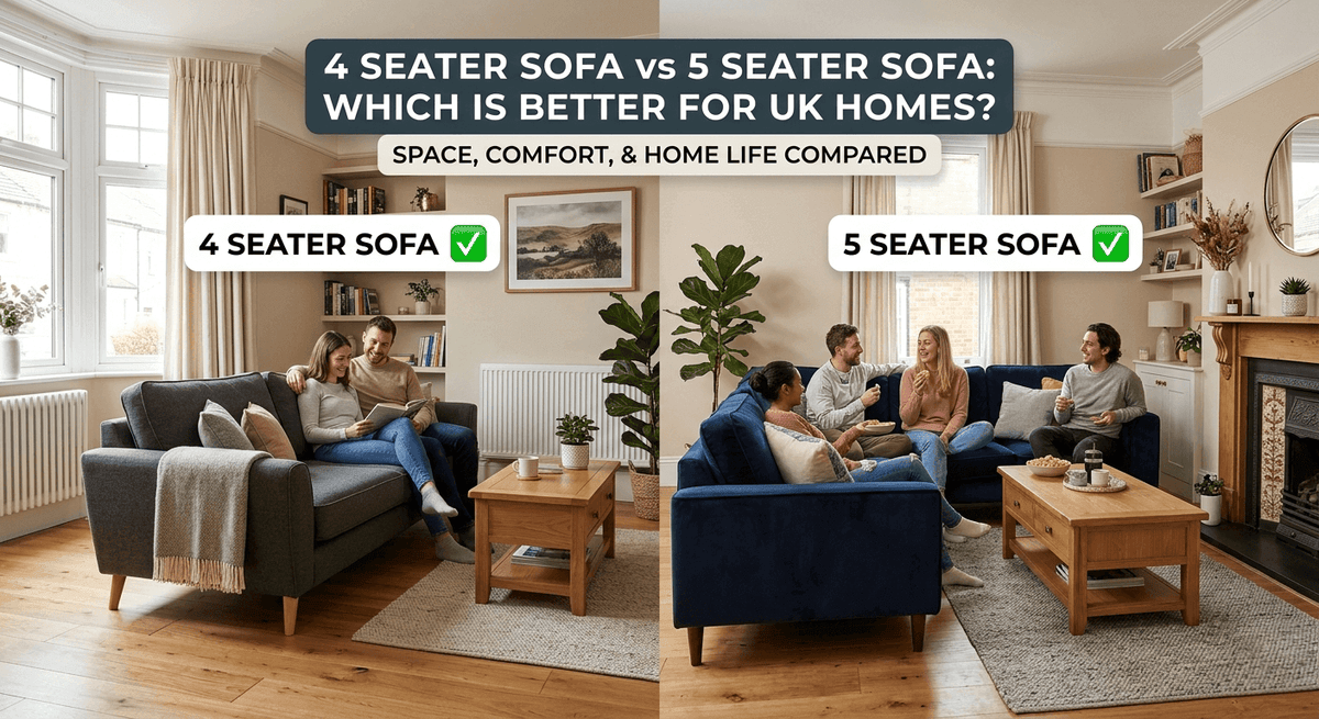 4 Seater Sofa vs 5 Seater Sofa: Which Is Better for UK Homes?