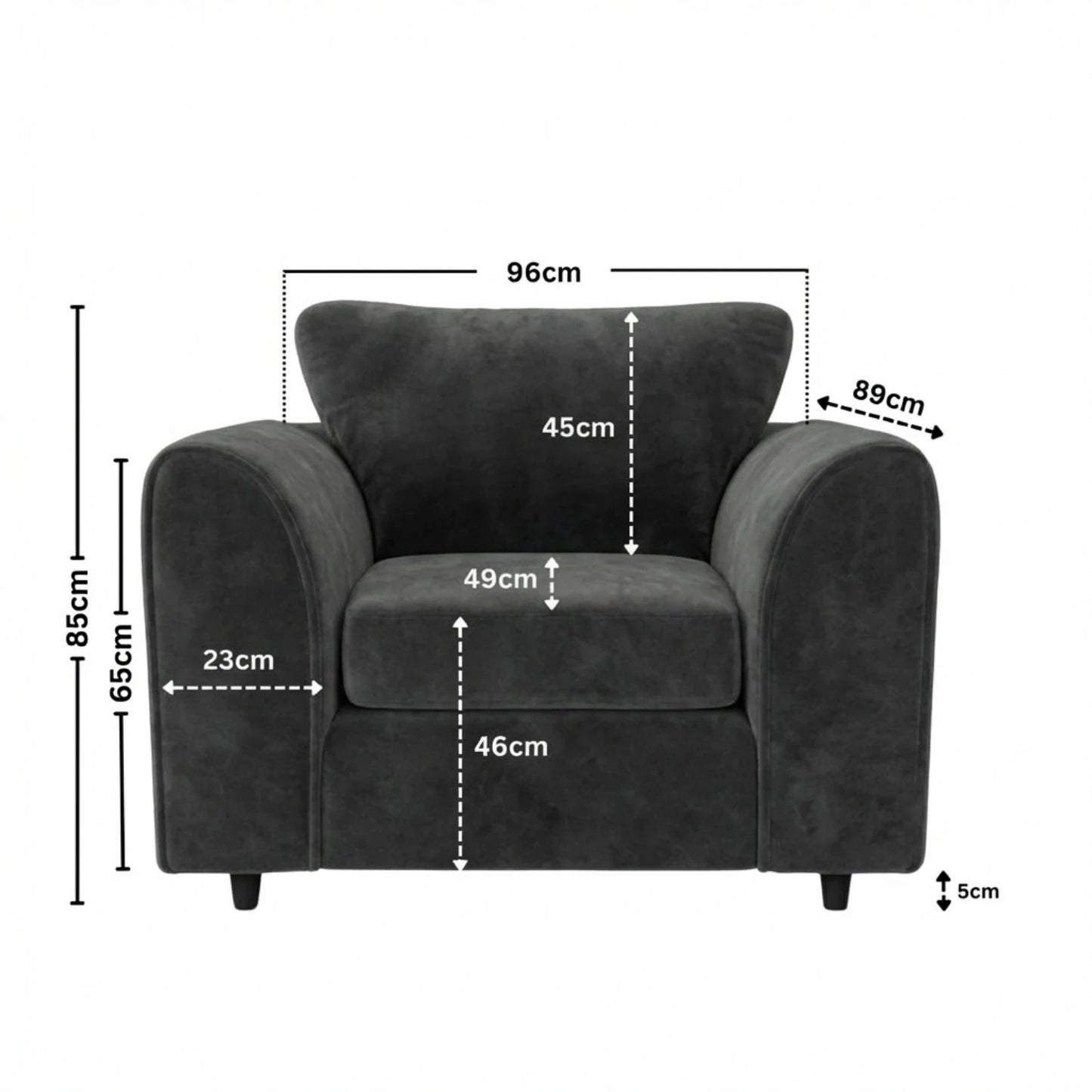 Armchair Dark Grey