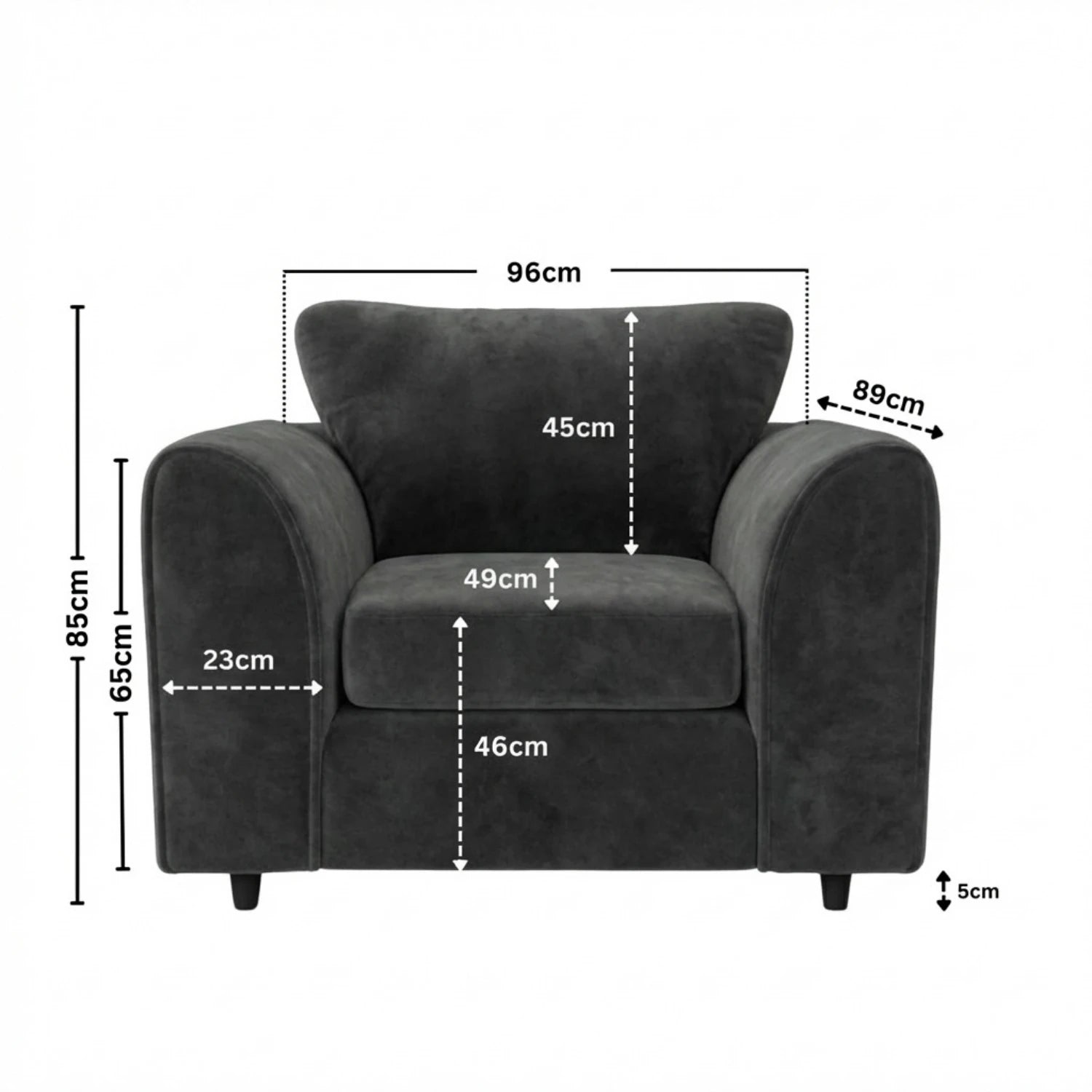 Armchair Dark Grey