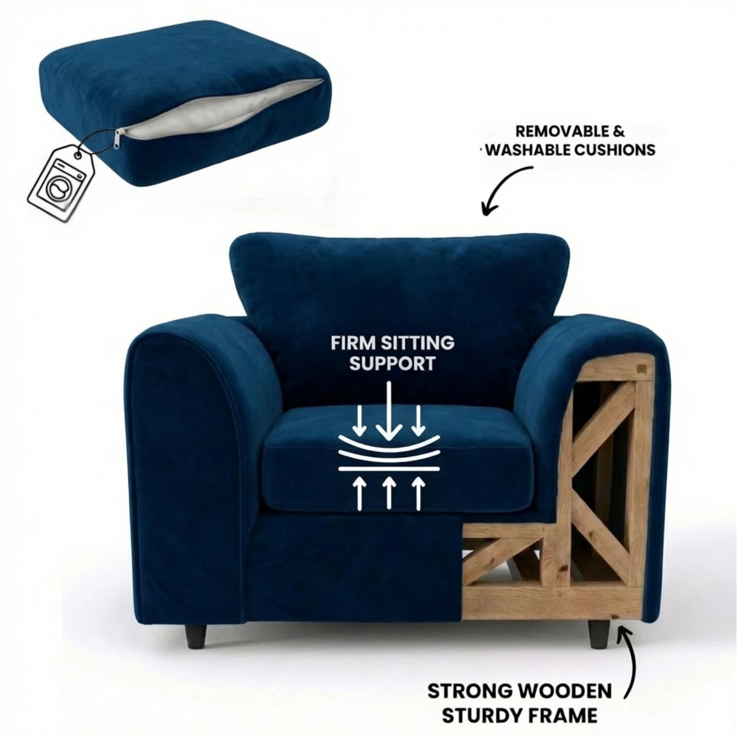 Armchair Midnight Blue