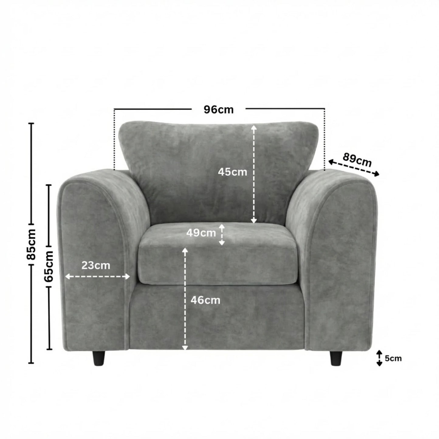 Armchair Light Grey