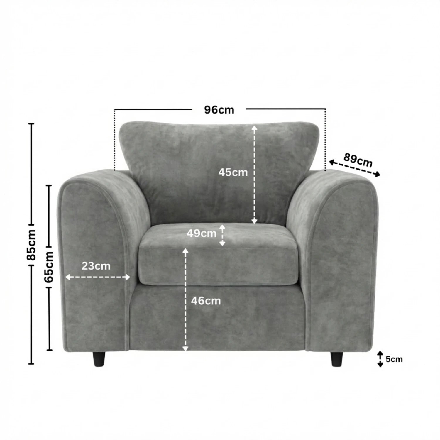 Armchair Light Grey