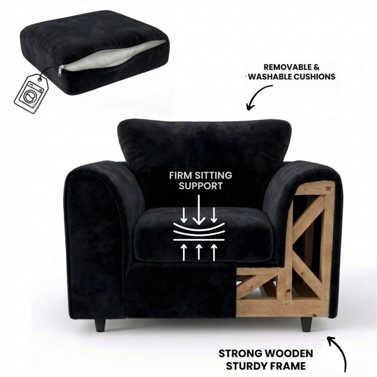 armchair black