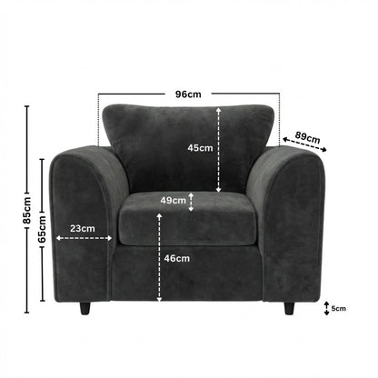 armchair dark grey
