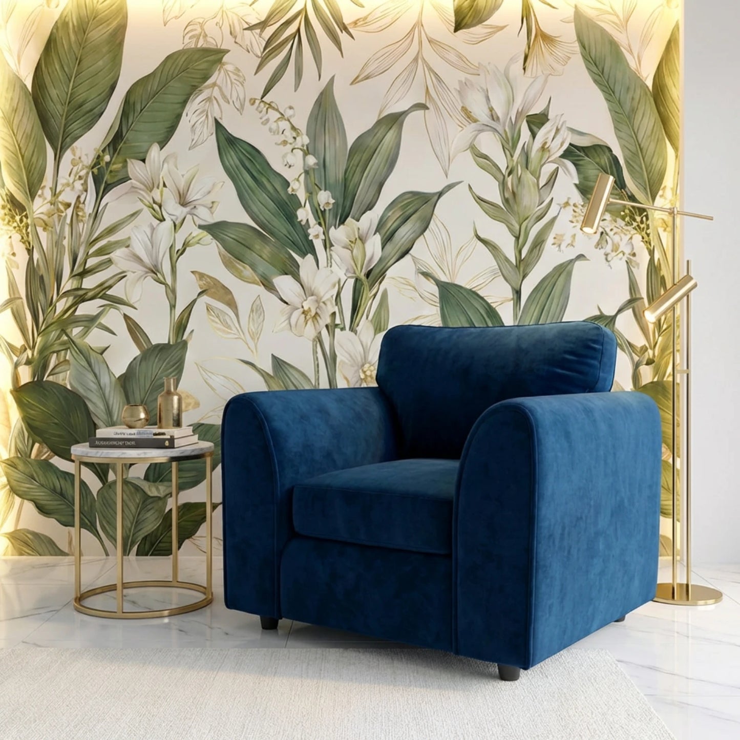 armchair midnight blue