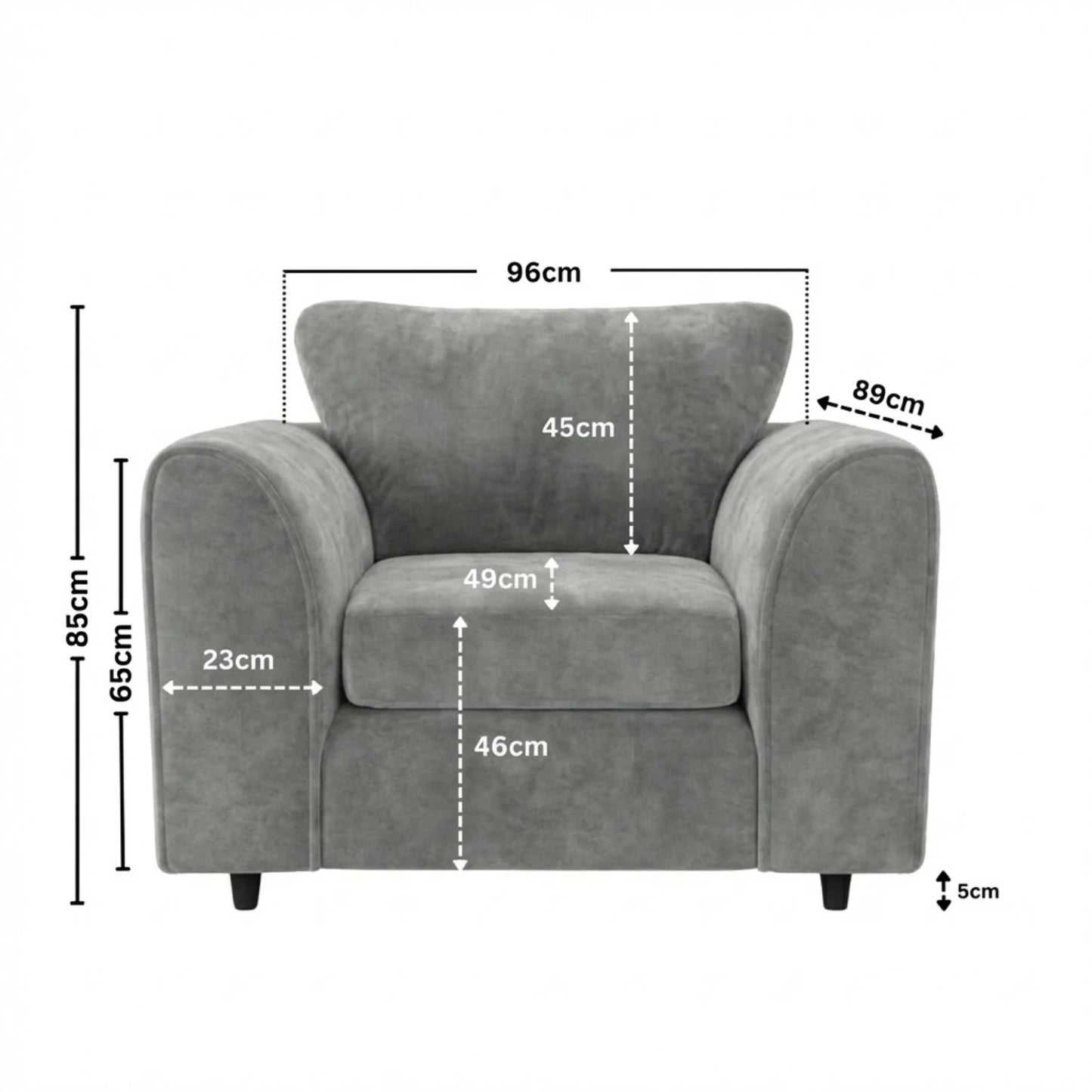 armchair light grey