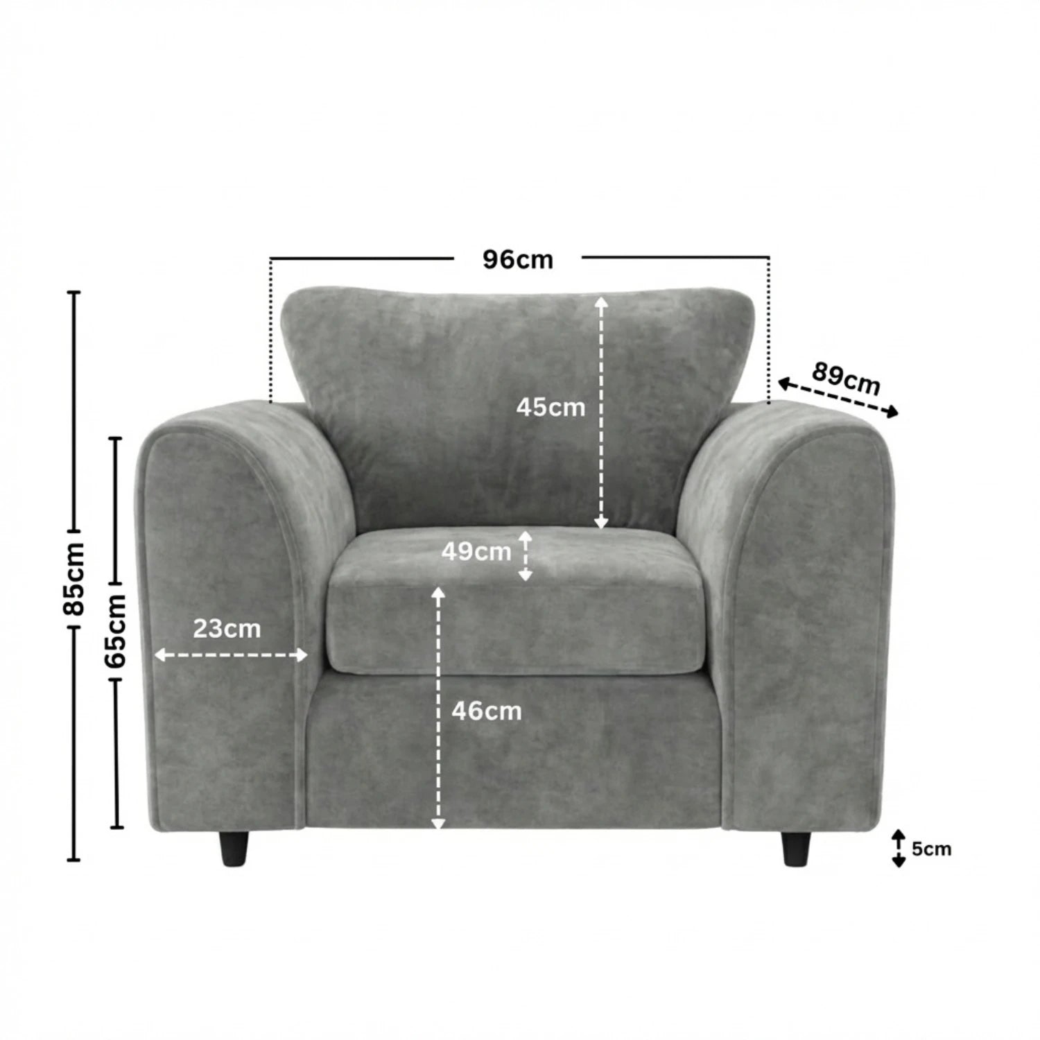 armchair light grey