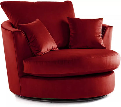 Velvet Swivel Chair - Gamzo Outlet