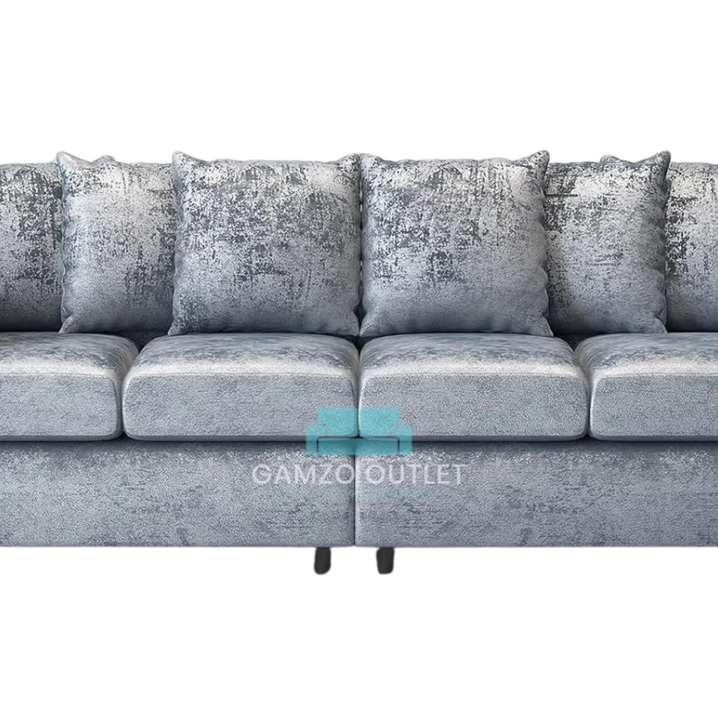 Crushed Velvet 4 Seater Scatter Back Sofa