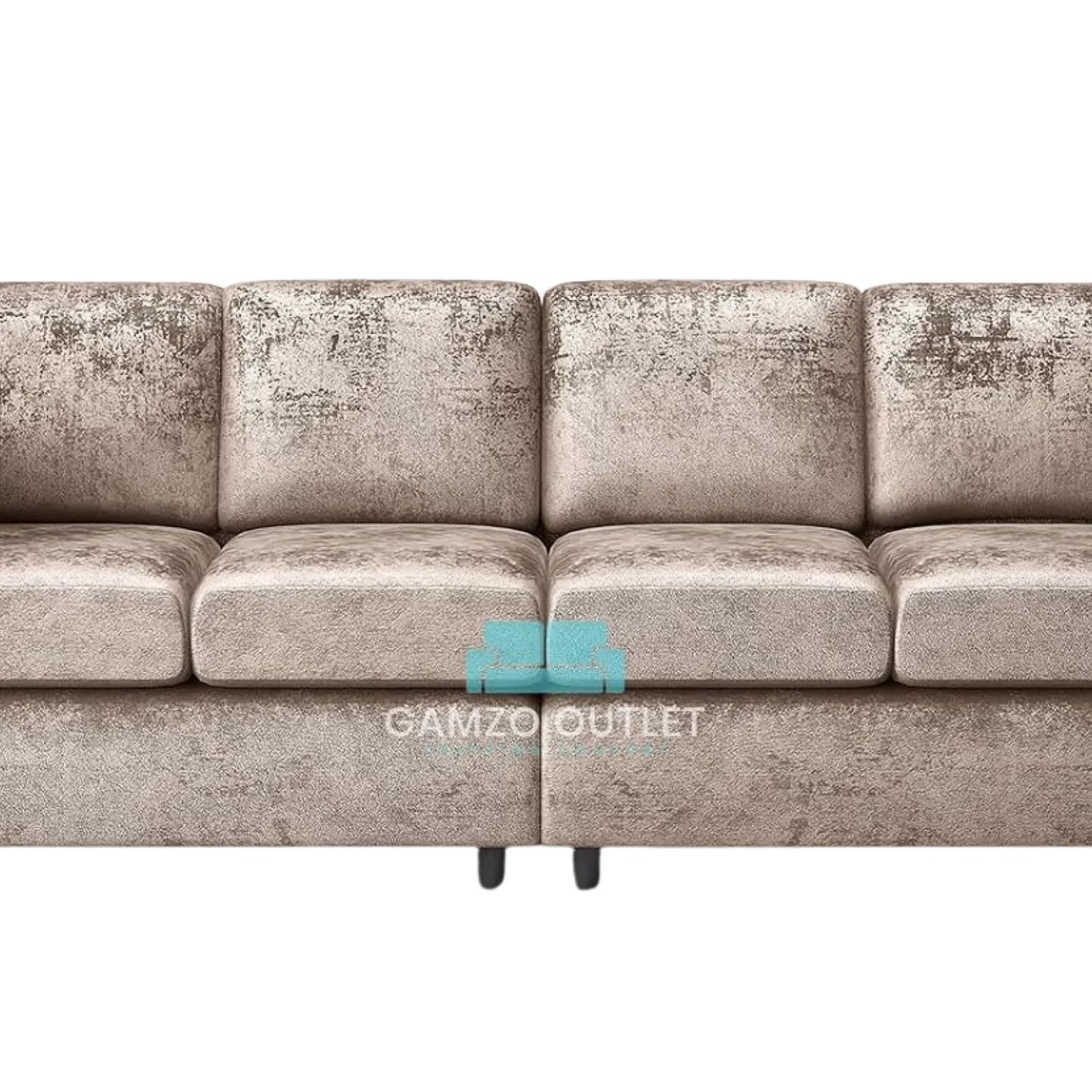 Crushed Velvet 4 Seater Full Back Sofa