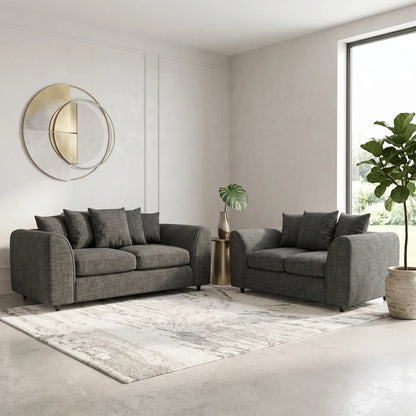 3 + 2 seater grey