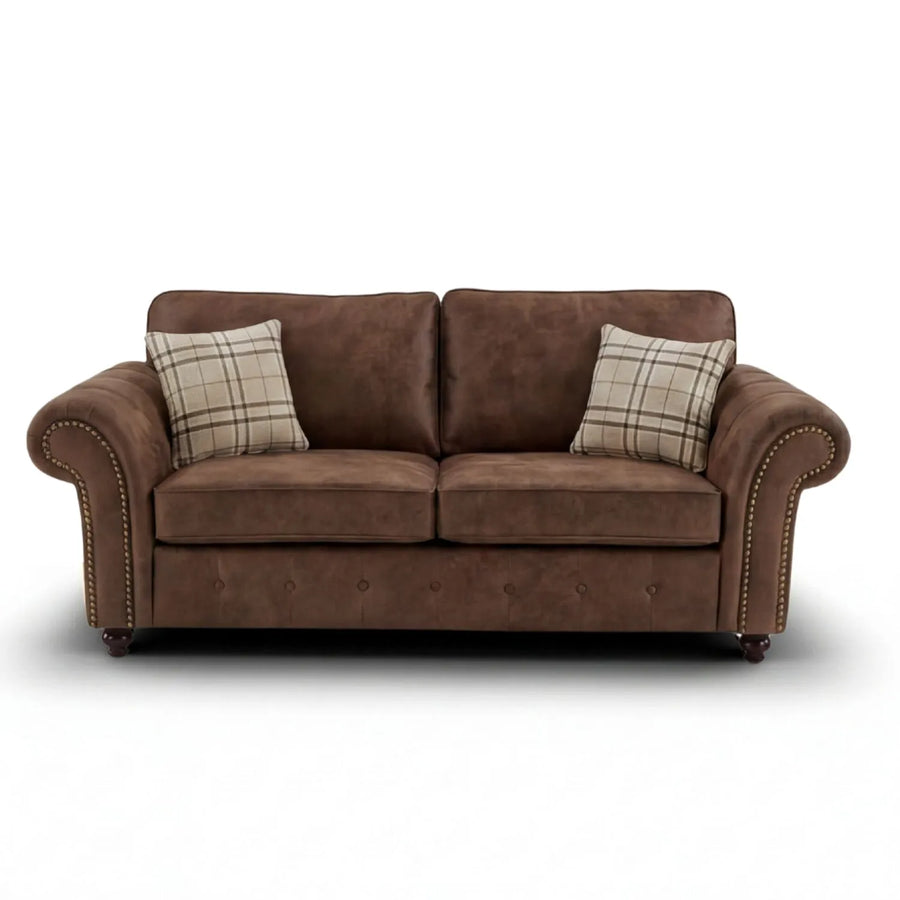 3 seater brown