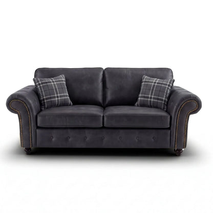 3 seater black