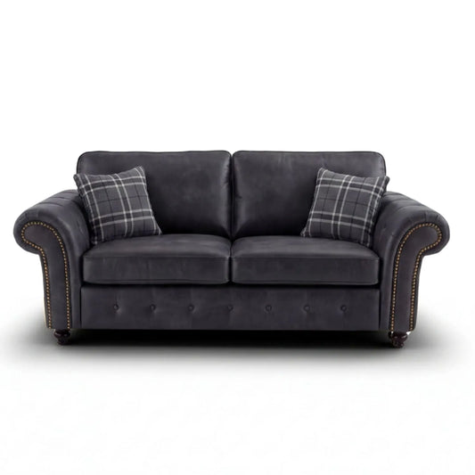 3 seater black