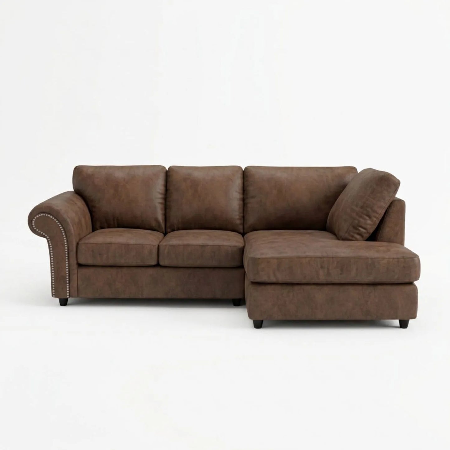 4 Seater Right Hand Facing Brown