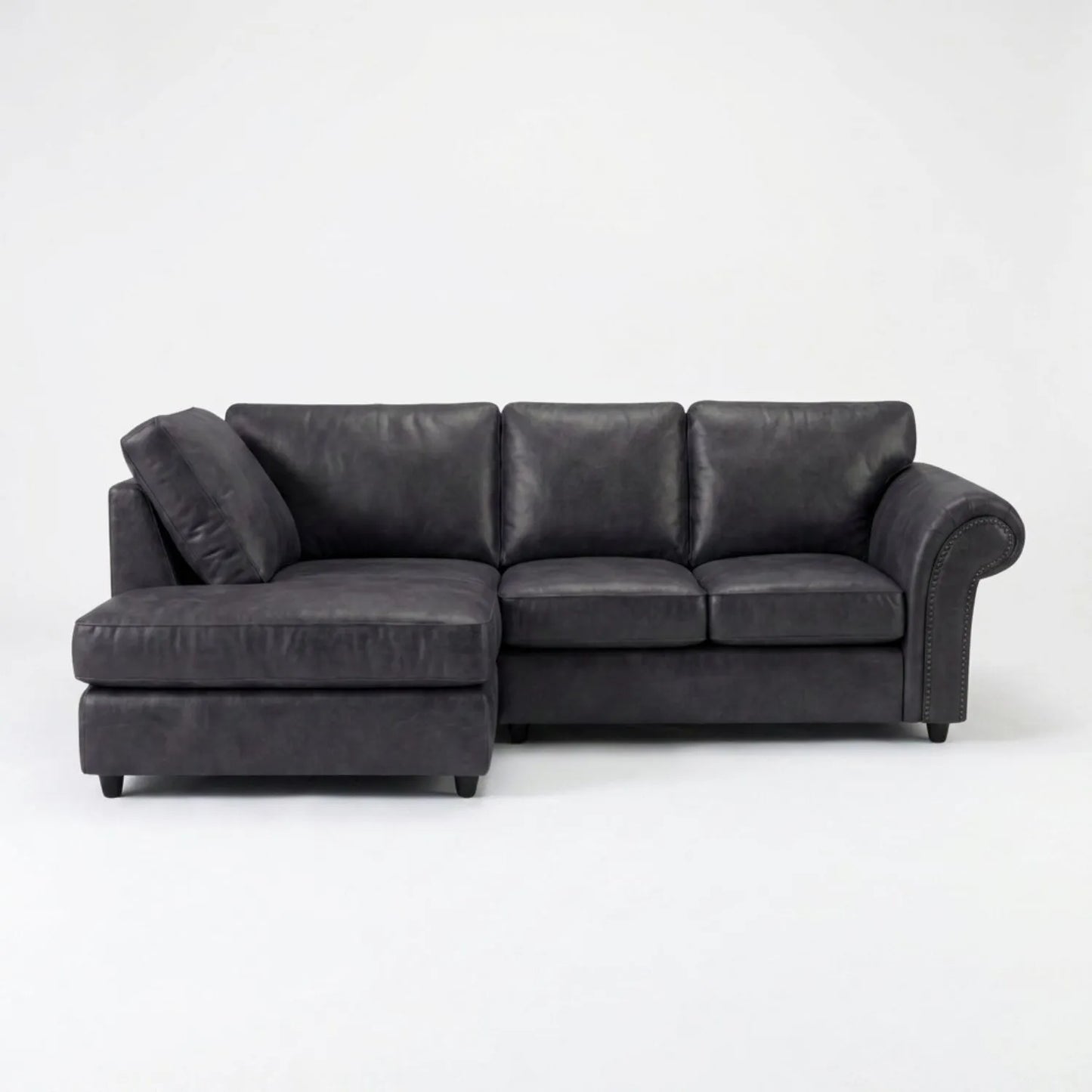 4 Seater Left Hand Facing Black