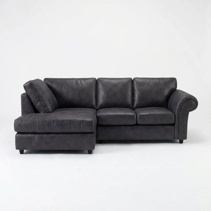 4 Seater Left Hand Facing Black
