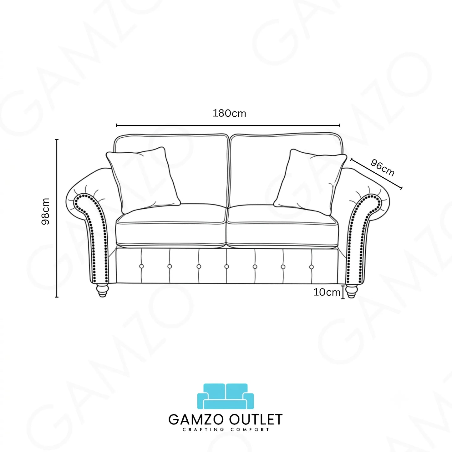  2 seater Cream
