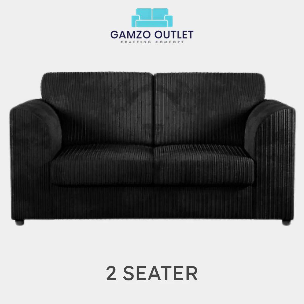 JUMBO CORD FULL BACK SOFA SET