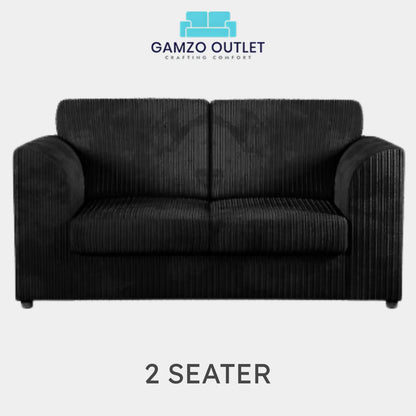 JUMBO CORD FULL BACK SOFA SET