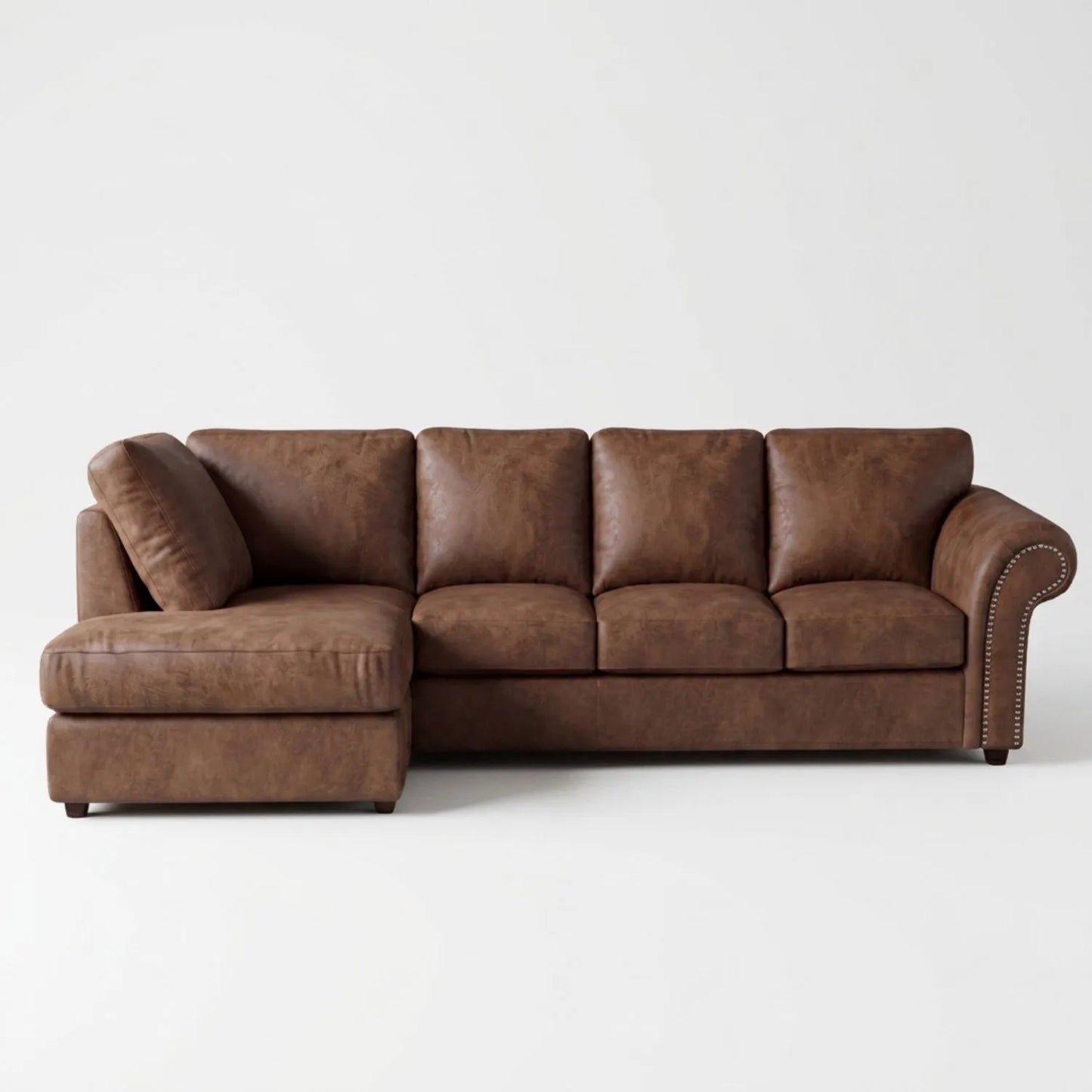 5 Seater XL Left Hand Facing Brown