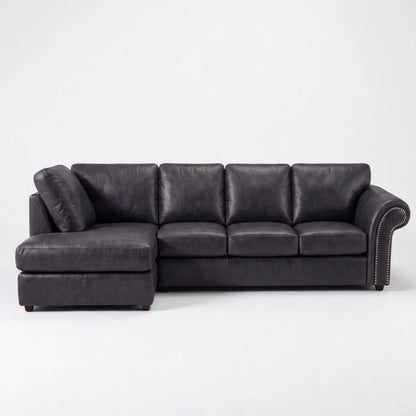5 Seater XL Left Hand Facing Black