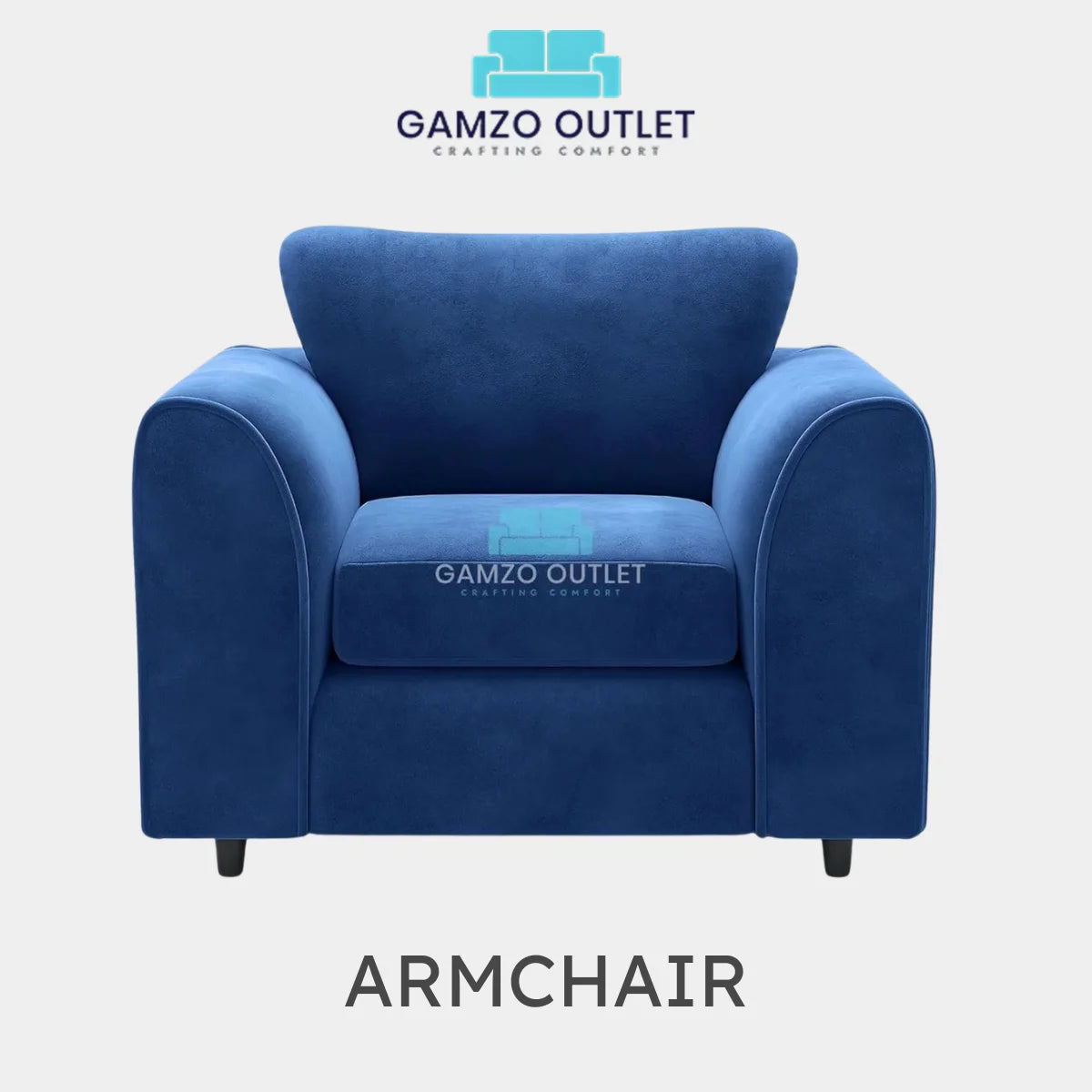 PLUSH FABRIC SCATTER BACK SOFA  SET