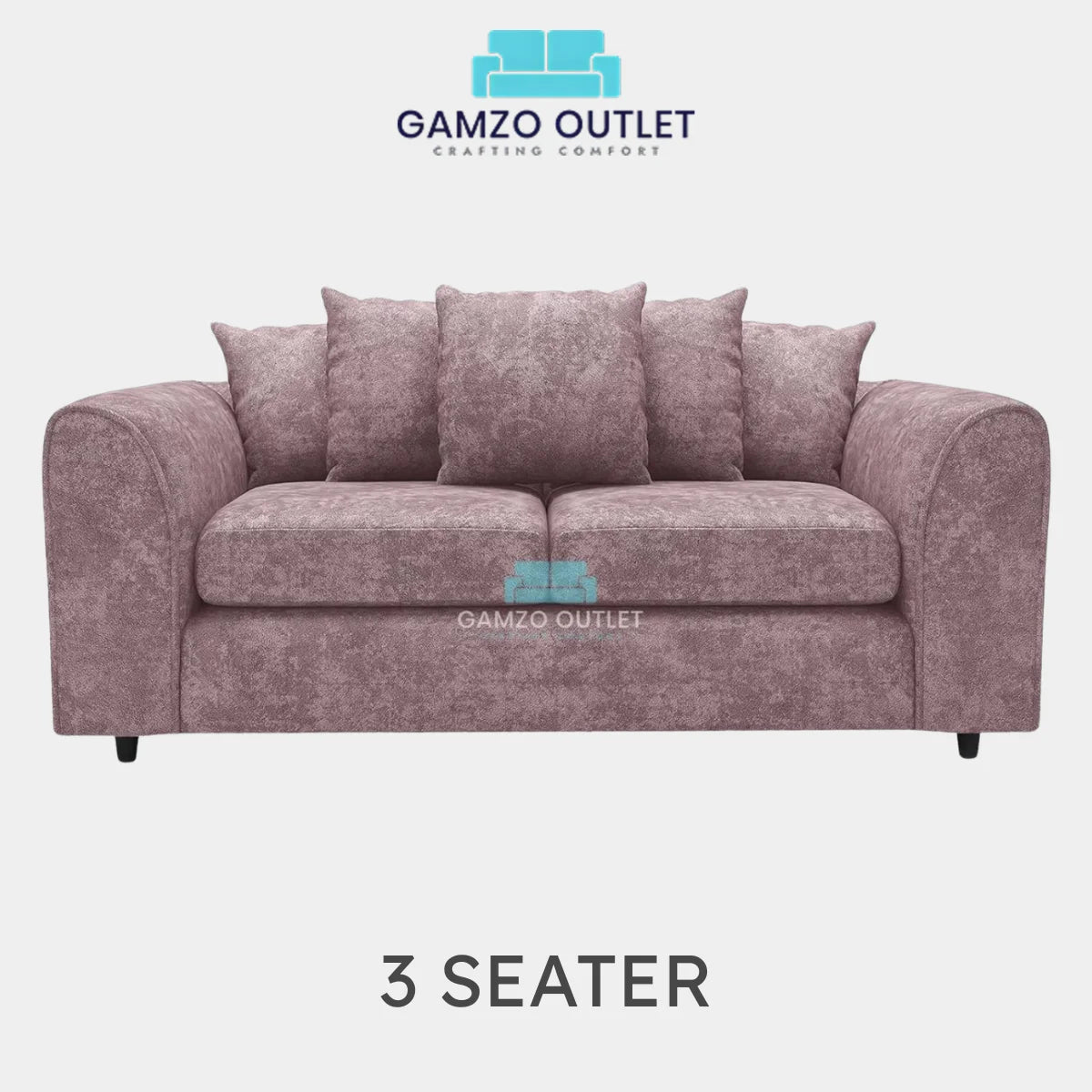 ALASKA FABRIC SCATTER BACK SOFA SET