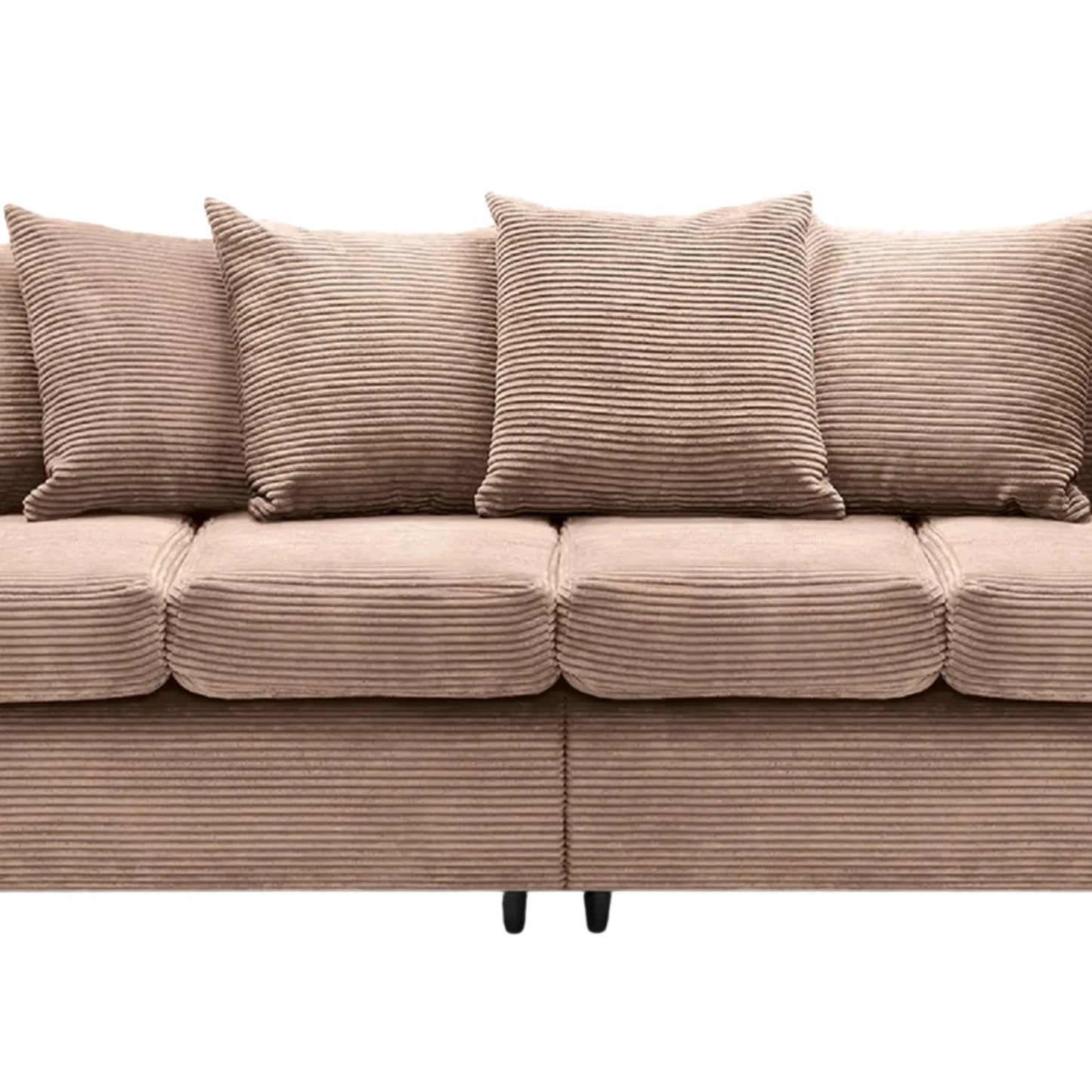 Jumbo Cord Fabric 4 Seater Scatter Back Sofa