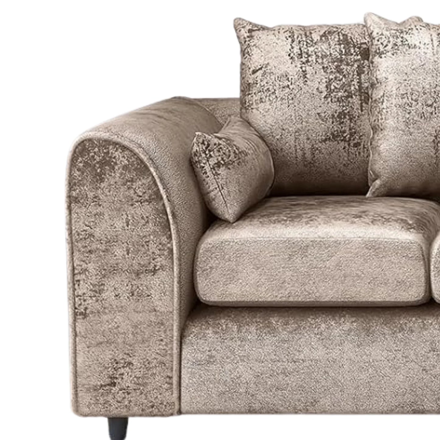Crushed Velvet 4 Seater Scatter Back Sofa